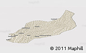 Shaded Relief Panoramic Map of Heshui, cropped outside