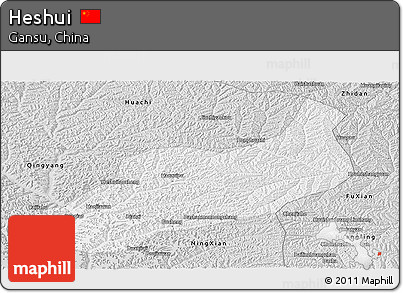 Silver Style Panoramic Map of Heshui