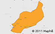 Political Simple Map of Heshui, cropped outside