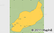 Savanna Style Simple Map of Heshui, cropped outside