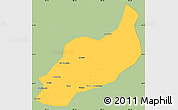 Savanna Style Simple Map of Heshui, single color outside