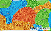 Political 3D Map of Hezheng