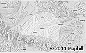 Silver Style 3D Map of Hezheng