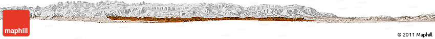 Physical Horizon Map of Hezheng, lighten