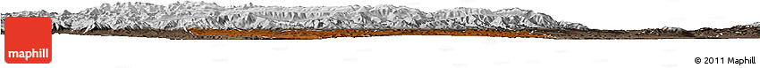 Physical Horizon Map of Hezheng, semi-desaturated