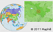 Political Location Map of Hezheng