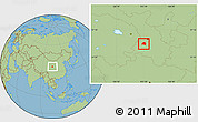 Savanna Style Location Map of Hezheng