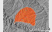 Political Map of Hezheng, desaturated