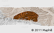 Physical Panoramic Map of Hezheng, lighten