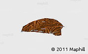 Physical Panoramic Map of Hezheng, single color outside