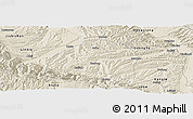 Shaded Relief Panoramic Map of Hezheng