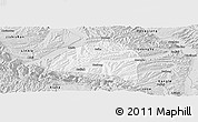 Silver Style Panoramic Map of Hezheng