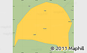 Savanna Style Simple Map of Hezheng