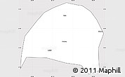 Silver Style Simple Map of Hezheng, cropped outside