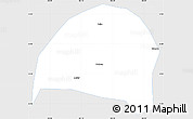 Silver Style Simple Map of Hezheng, single color outside