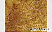 Physical 3D Map of Huan Xian