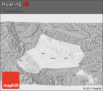 Gray 3D Map of Huating