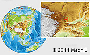 Physical Location Map of Huating