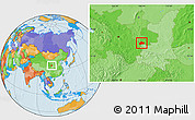 Political Location Map of Huating