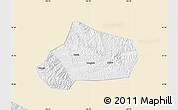 Classic Style Map of Huating, single color outside