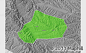 Political Map of Huating, desaturated