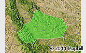 Political Map of Huating, satellite outside