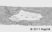 Gray Panoramic Map of Huating