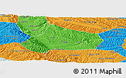 Political Panoramic Map of Huating