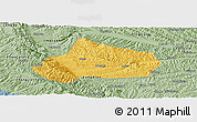 Savanna Style Panoramic Map of Huating
