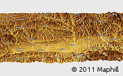 Physical Panoramic Map of Hui Xian
