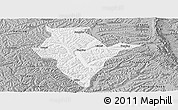 Gray Panoramic Map of Jingning