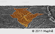 Physical Panoramic Map of Jingning, desaturated