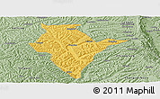 Savanna Style Panoramic Map of Jingning