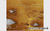 Physical 3D Map of Jingtai