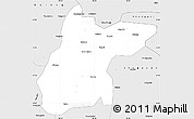 Silver Style Simple Map of Jingtai