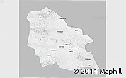 Gray 3D Map of Jingyuan, single color outside