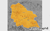 Political 3D Map of Jingyuan, desaturated