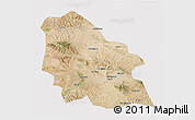 Satellite 3D Map of Jingyuan, cropped outside
