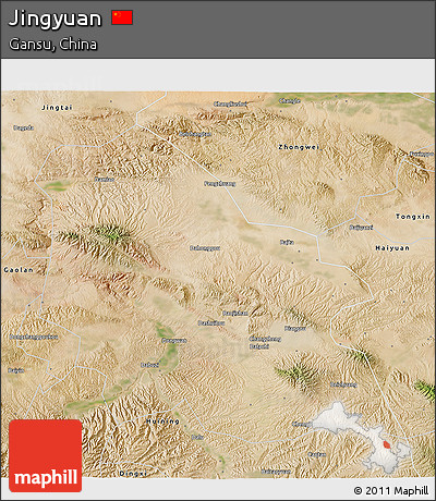 Satellite 3D Map of Jingyuan