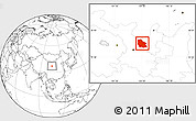 Blank Location Map of Jingyuan
