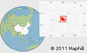 Savanna Style Location Map of Jingyuan, highlighted country