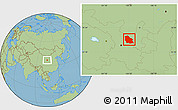 Savanna Style Location Map of Jingyuan