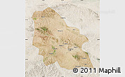 Satellite Map of Jingyuan, lighten