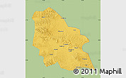 Savanna Style Map of Jingyuan, single color outside