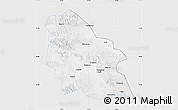 Silver Style Map of Jingyuan, single color outside