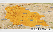Political Panoramic Map of Jingyuan, satellite outside
