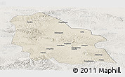Shaded Relief Panoramic Map of Jingyuan, lighten