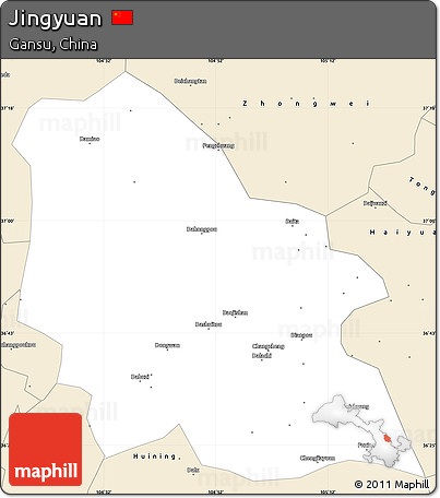 Classic Style Simple Map of Jingyuan