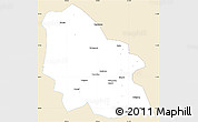 Classic Style Simple Map of Jingyuan, single color outside