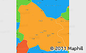 Political Simple Map of Jingyuan